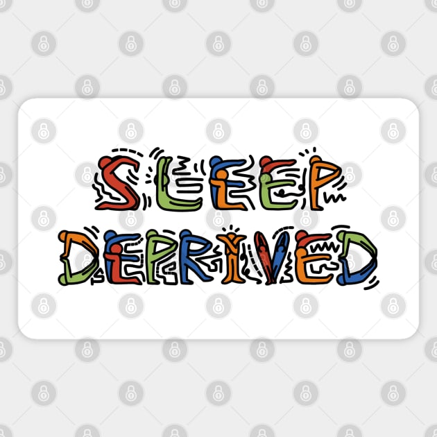 Sleep deprived pop art Magnet by ballooonfish